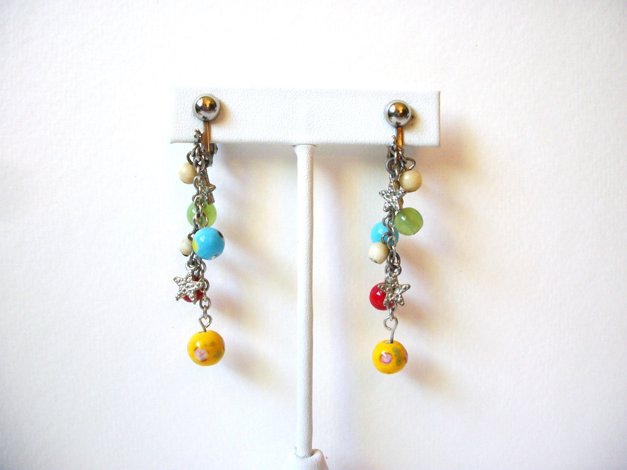 Retro Colorful Dangle Earrings 82920