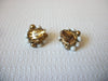 JAPAN 1950s Glass Milk Cluster Earrings 91120