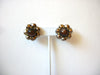 Vintage 1950s Cluster Lucite Earrings 91120