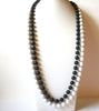 Vintage Black White Necklace 82920