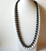 Vintage Black White Necklace 82920