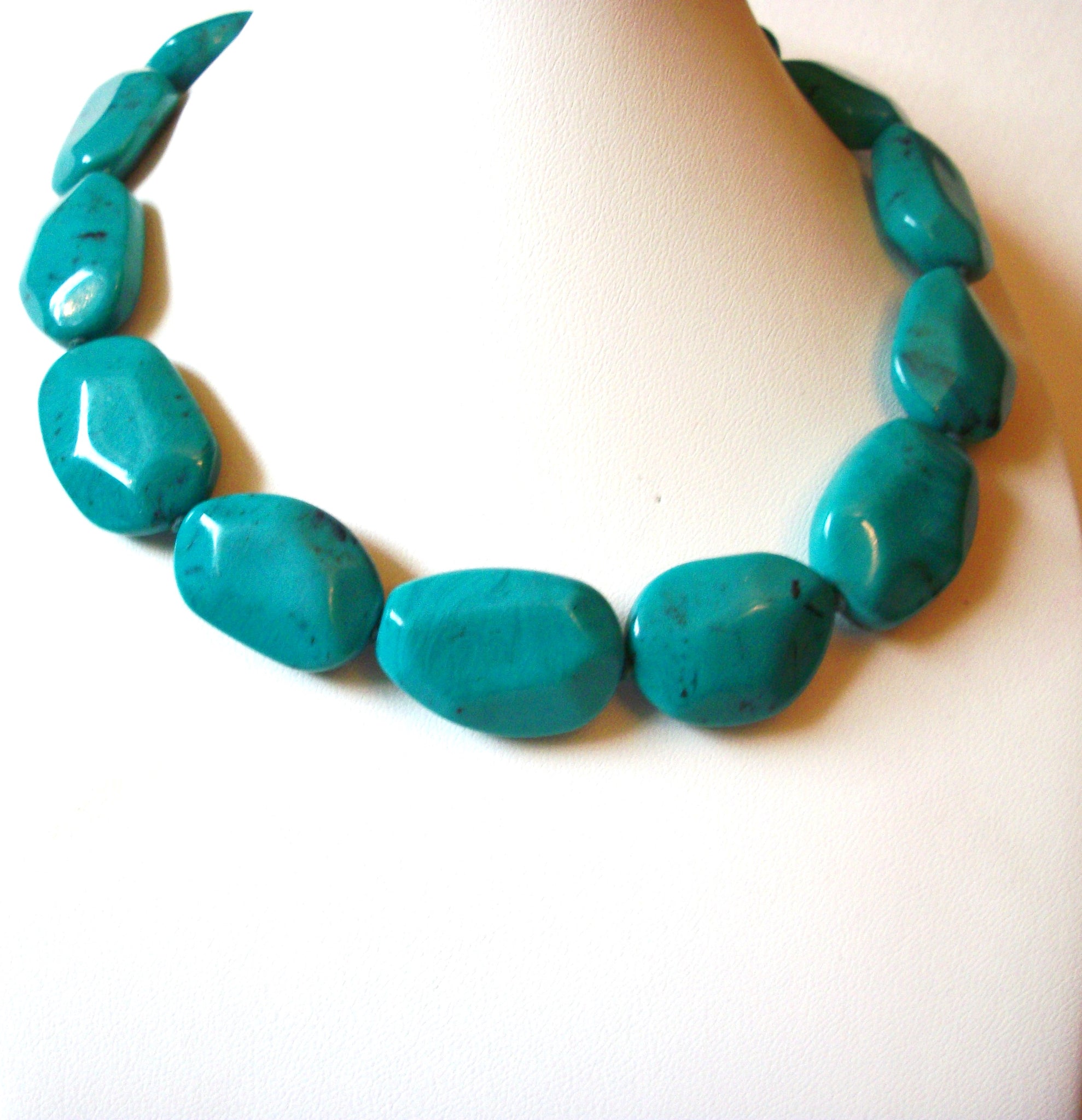 Retro Turquoise Chunky Necklace 90120