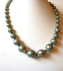 Vintage Glass Pearl Necklace 90120