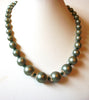 Vintage Glass Pearl Necklace 90120