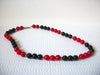 Retro Red Black Necklace 90220