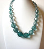 Retro Teal Green Translucent Necklace 90320