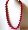 Retro Bright Red Necklace 90320