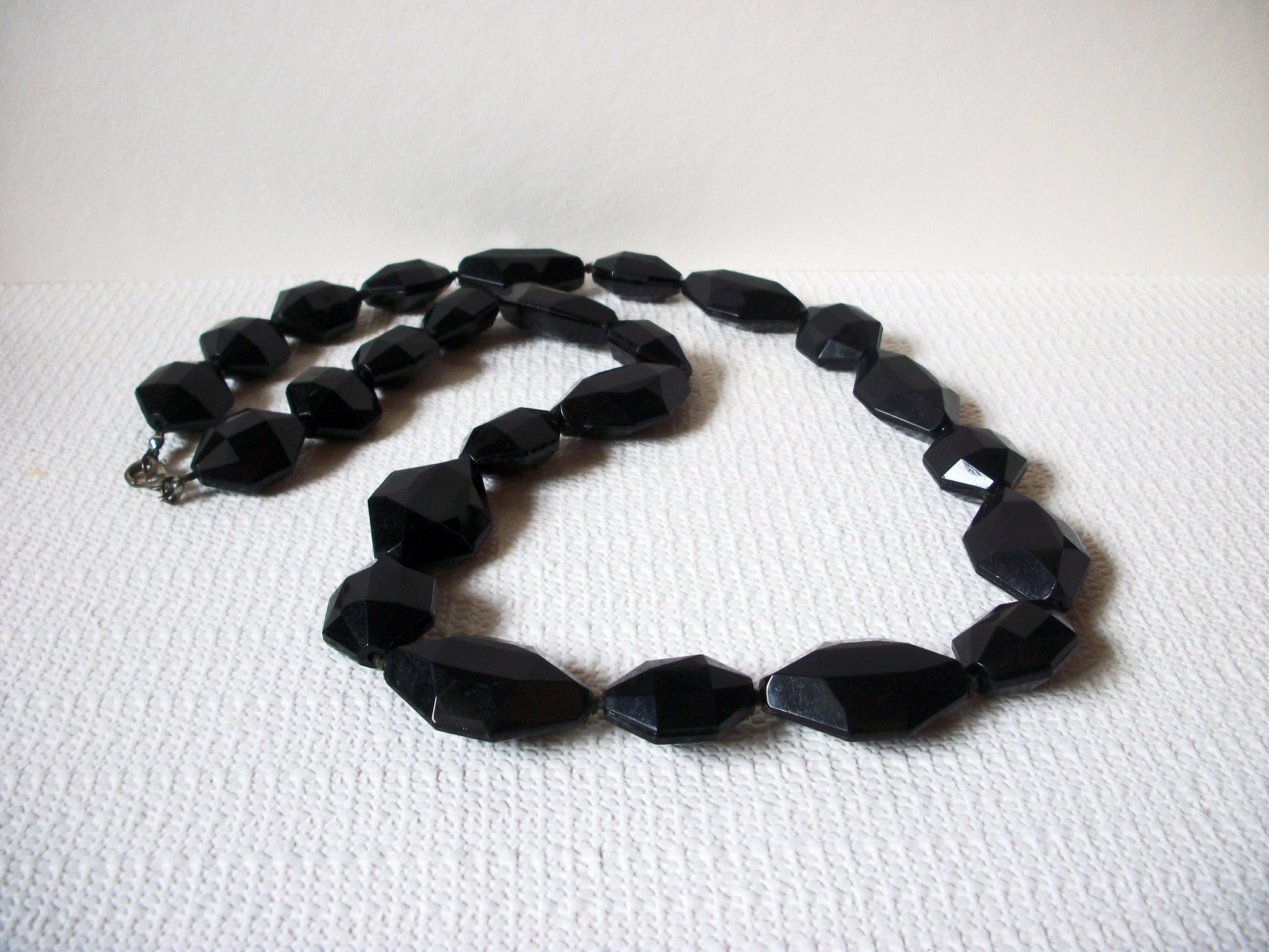 Retro Black Long Necklace 90320