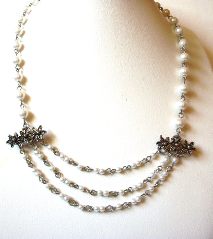 Retro Faux Pearl Necklace 90520