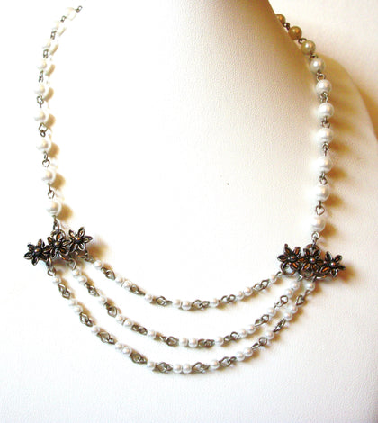 Retro Faux Pearl Necklace 90520