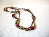 Retro Colorful Glass Beads Necklace 90520