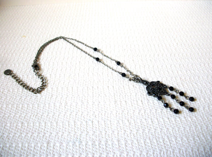 CLAIRE`s Silver Black Necklace 90620