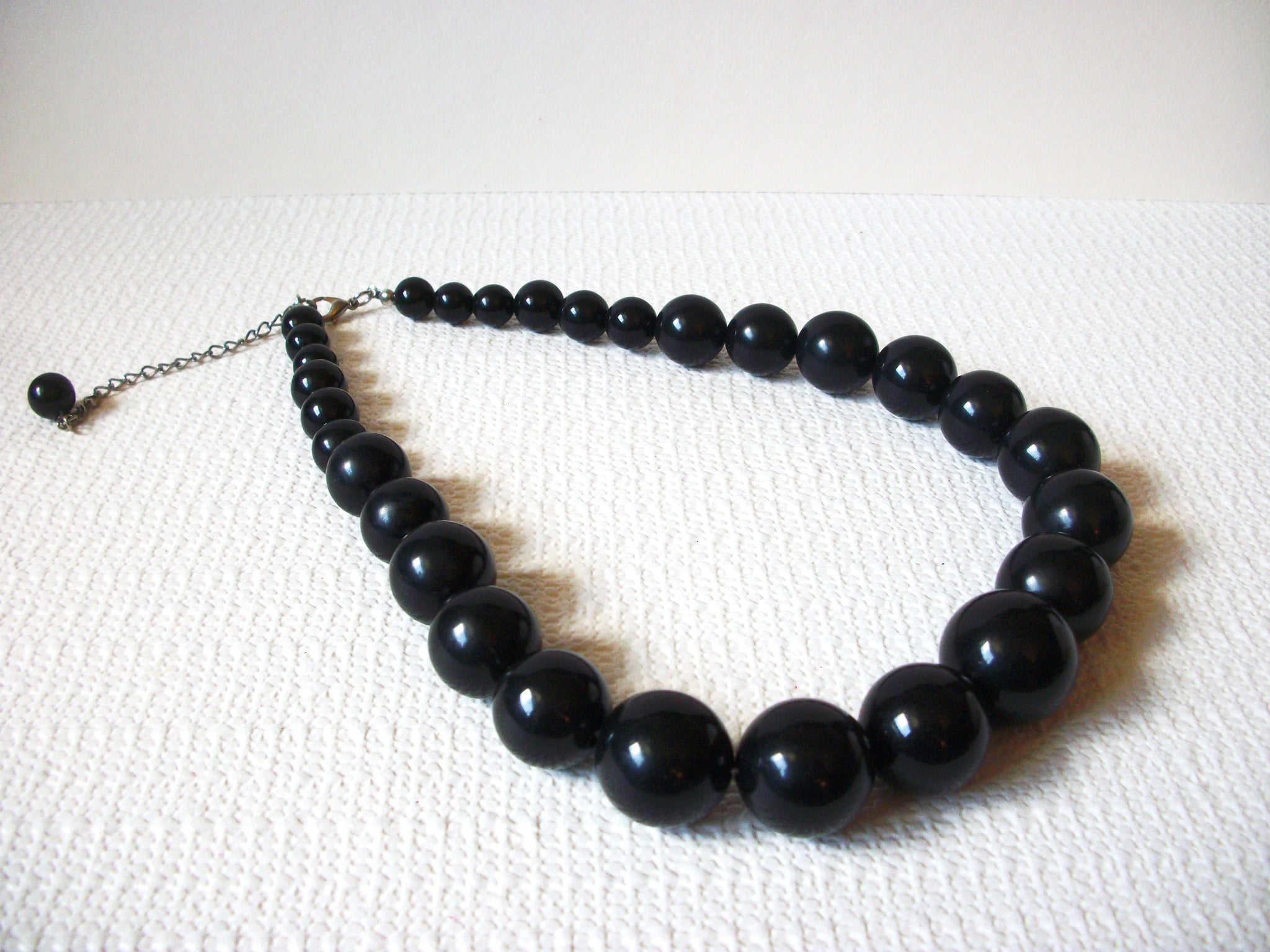 Retro Black Gumball Necklace 90620