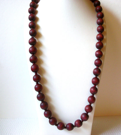 Vintage Organic Wooden Beads Necklace 90620