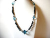 Retro Black Blue Necklace 90620