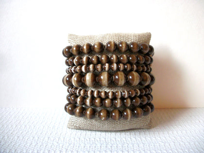 Retro Brown Tan Chunky Bracelet 90720