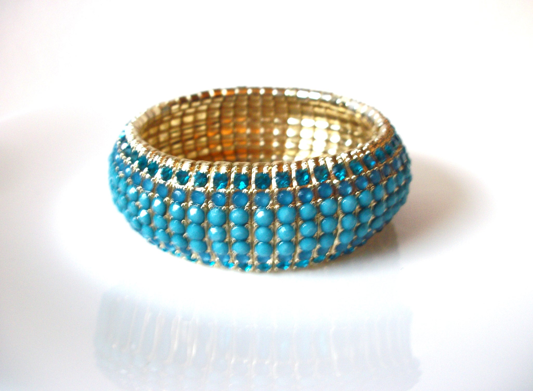 Vintage Blue Rhinestones Bracelet 90720