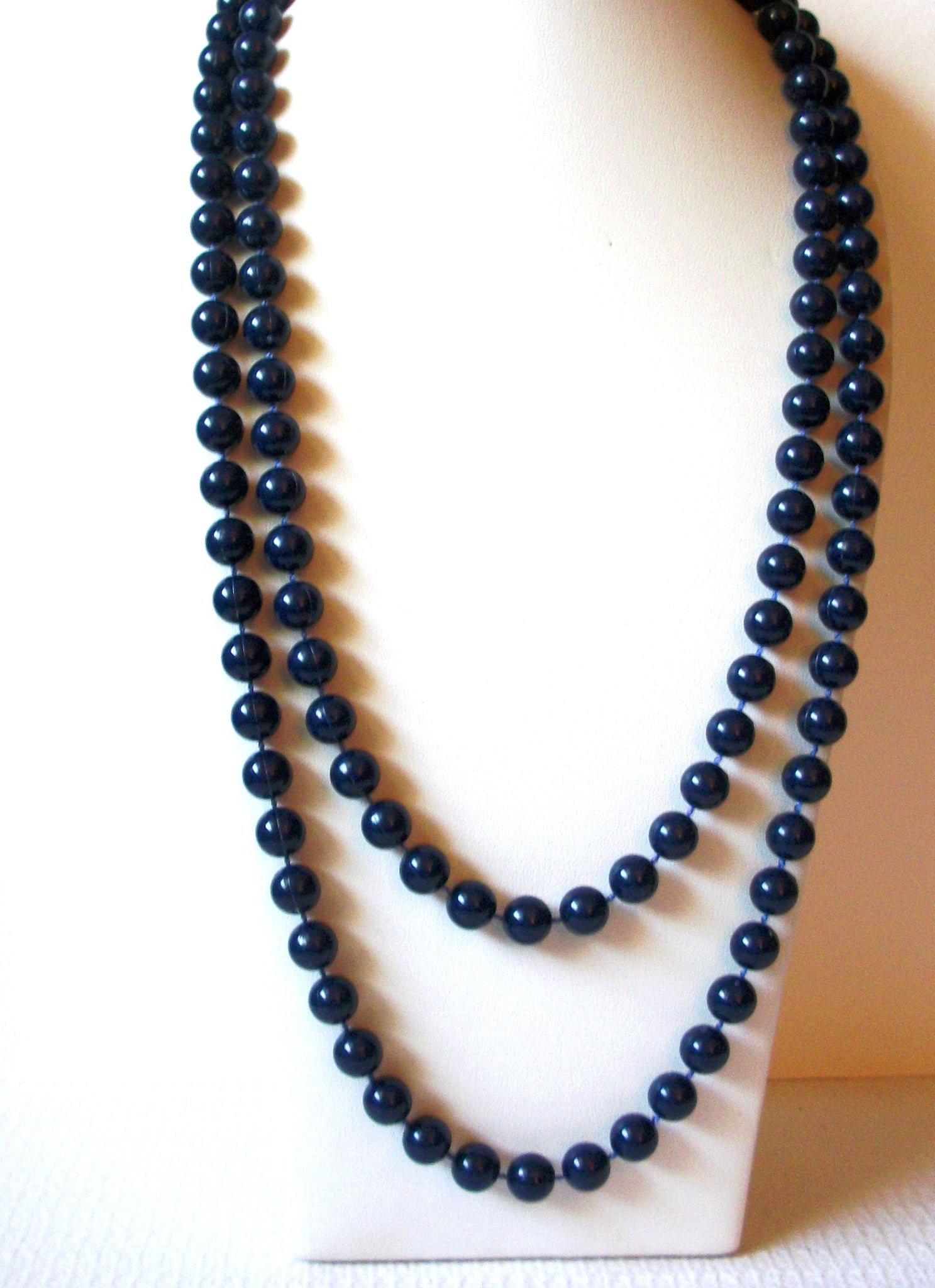 Retro Dark Blue Long Necklace 90720