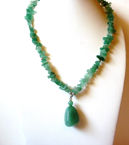 Aventurine Semi Precious Stones Necklace 90820