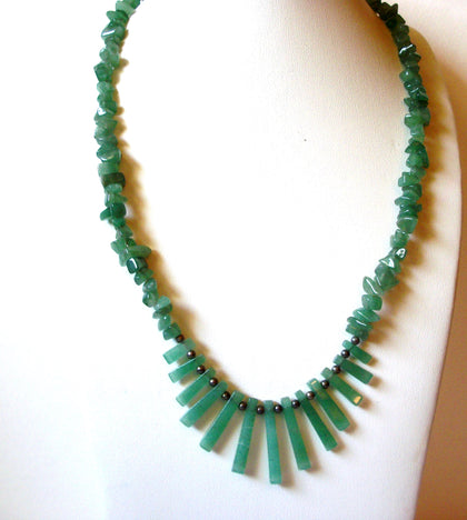 Aventurine Semi Precious Stones Necklace 90820