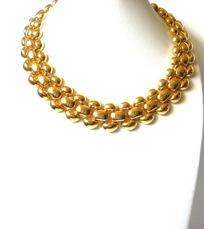 Vintage NAPIER Gold Toned Necklace 90920