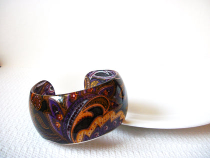 Vintage Paisley Plastic Cuff Bracelet 91020