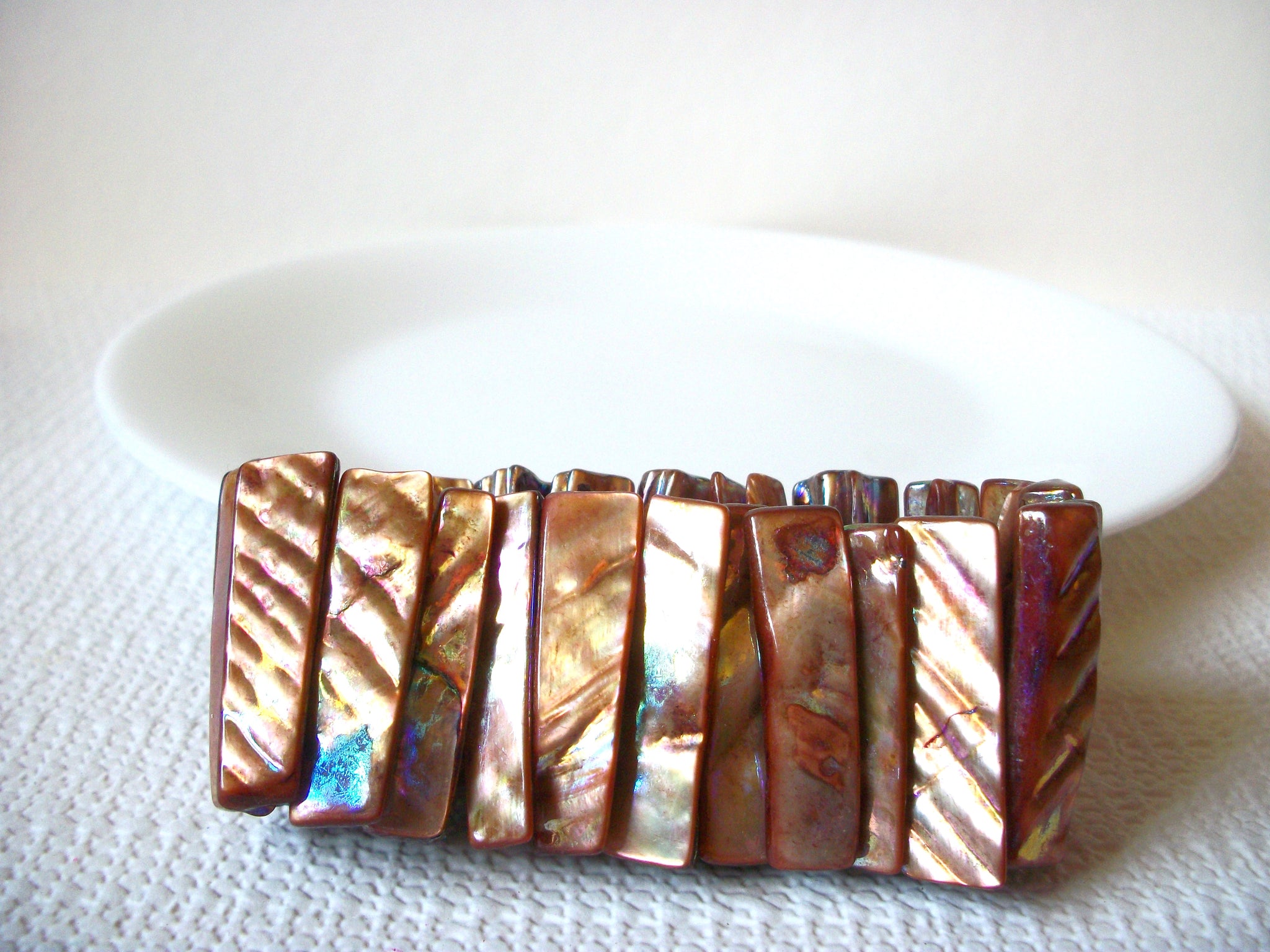 Vintage Abalone Shell Bracelet 91020