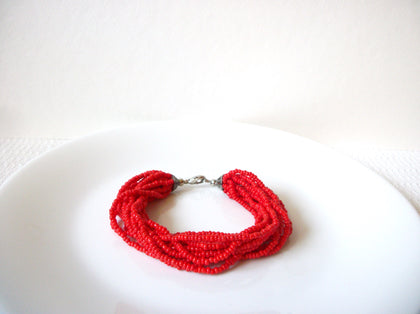 Retro Orange Red Glass Bracelet 90920