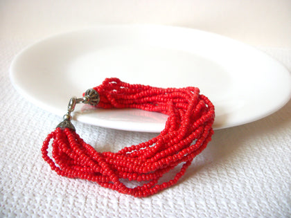 Retro Orange Red Glass Bracelet 90920