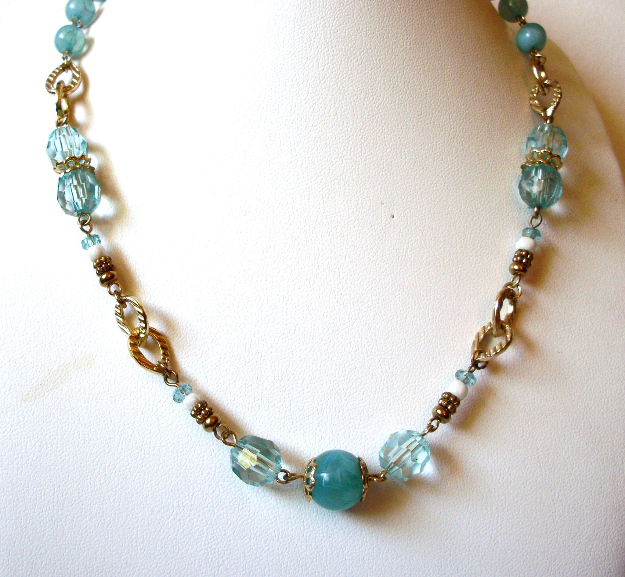 NY Blue Gold Necklace 91020