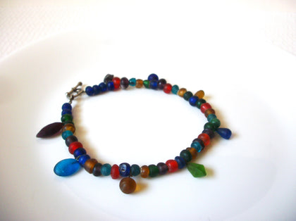 Vintage Frosted Glass Colorful Bracelet 91020