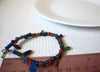 Vintage Frosted Glass Colorful Bracelet 91020