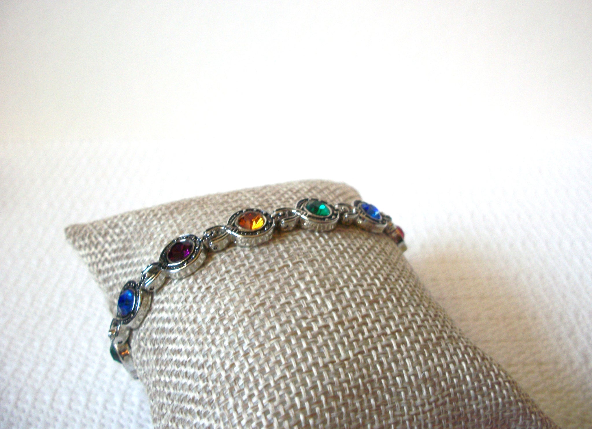 Vintage Colorful Rhinestone Bracelet 91020