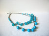 Retro Silver Blue Necklace 91020