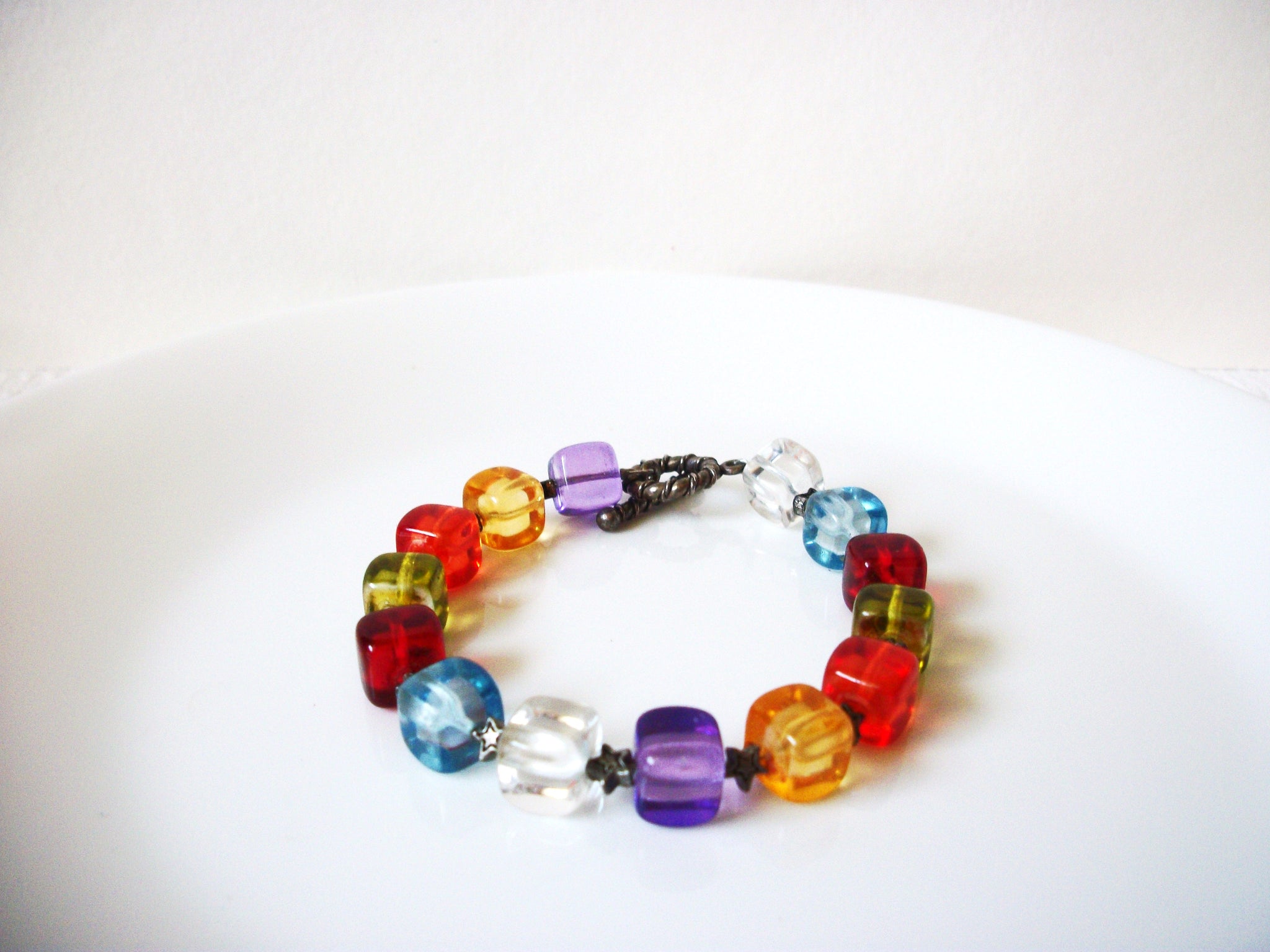 Vintage Bold Bright Glass Bracelet 91120