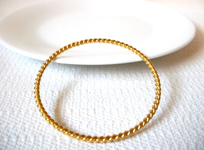 Vintage Thin Gold Tone Bangle Bracelet 91120