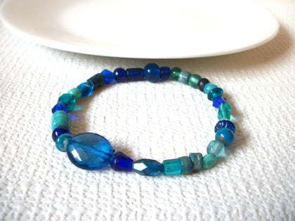 Retro Blue Glass Bracelet 91120