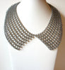 Retro Silver Toned Links Collar Necklace 91220