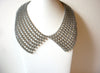 Retro Silver Toned Links Collar Necklace 91220