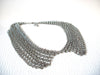 Retro Silver Toned Links Collar Necklace 91220