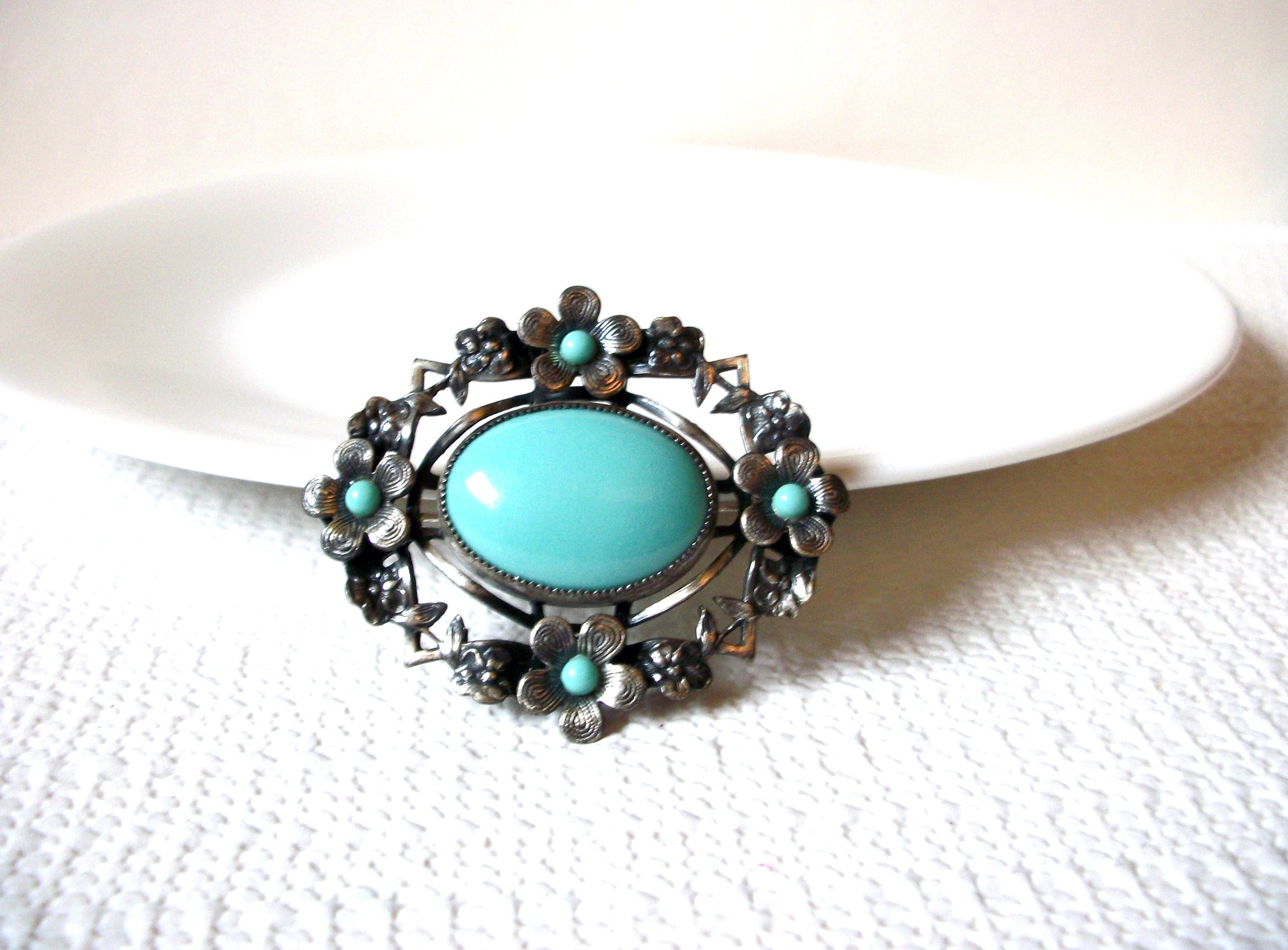 Southwestern Turquoise Brooch Pin 91120