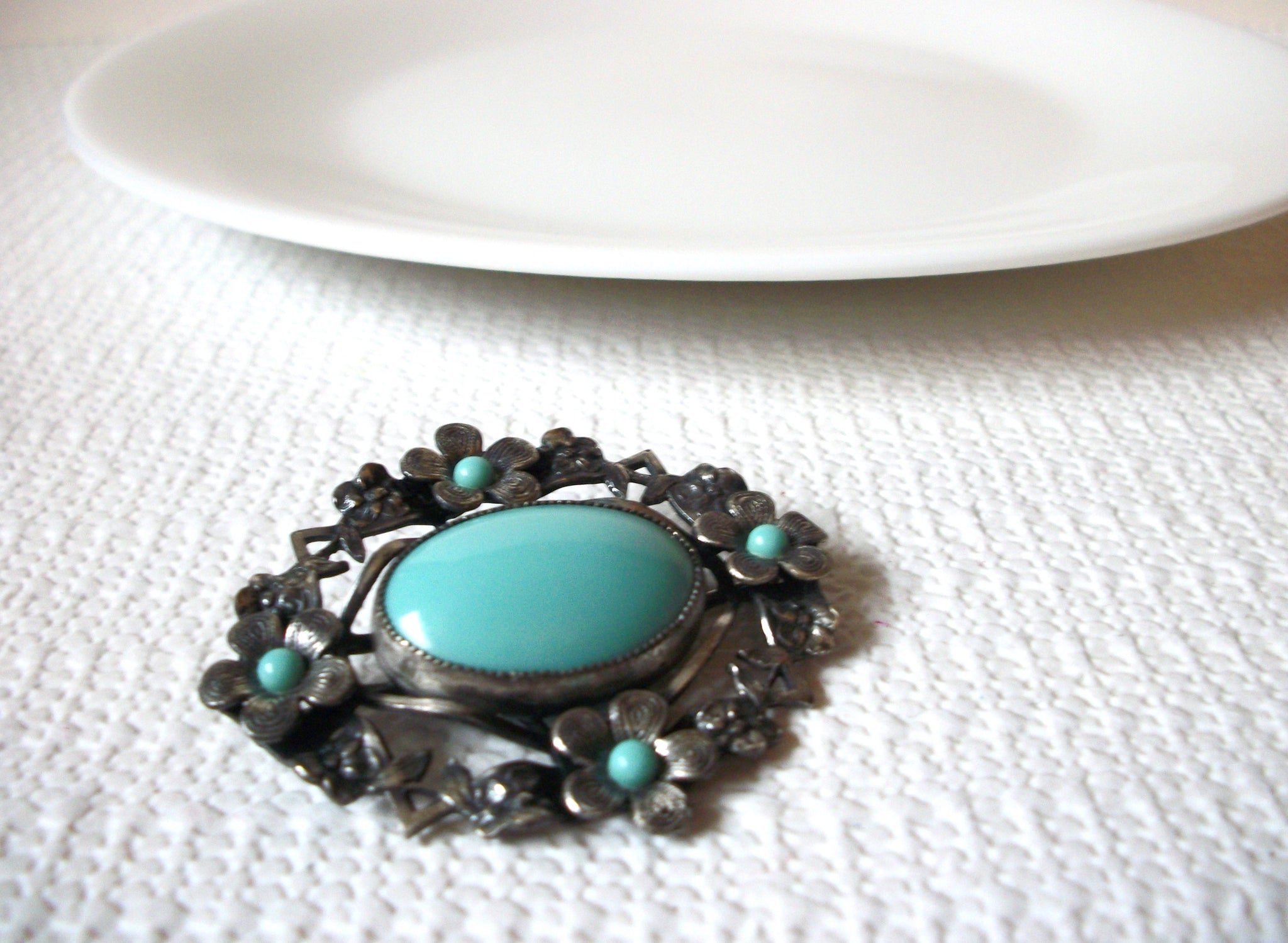 Southwestern Turquoise Brooch Pin 91120