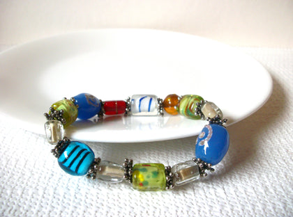 Vintage Glass Murano Foil Glass Bracelet 91120