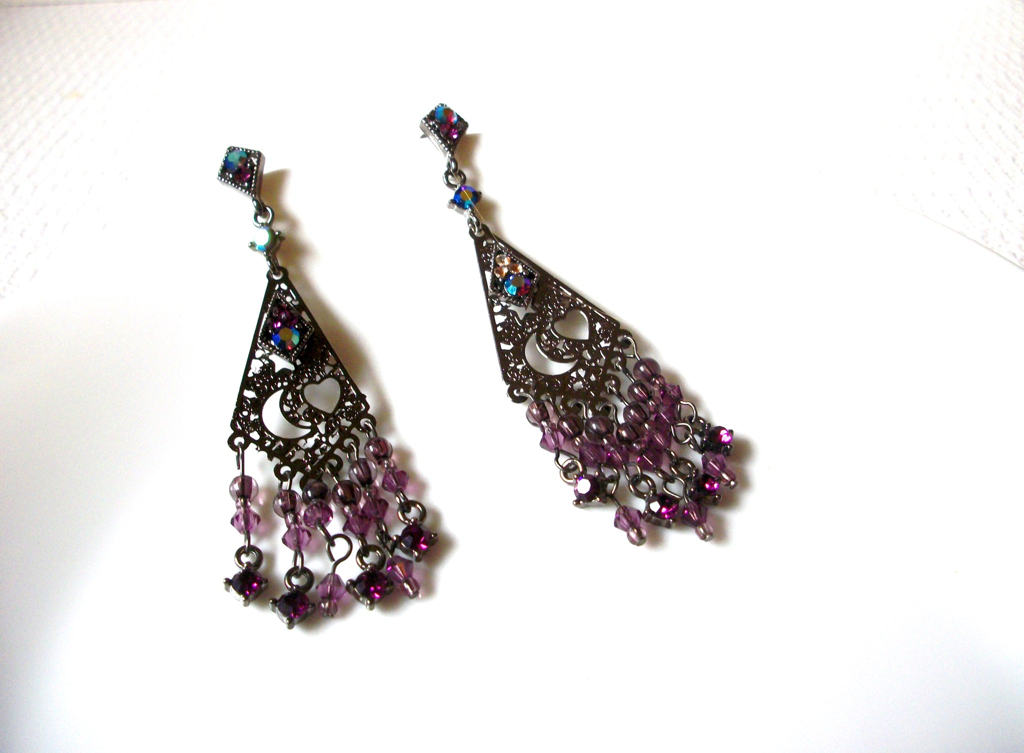 Retro Rhinestones Chandelier Earrings 91220