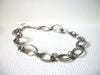 M Stamped Silver Toned Links Necklace 91420