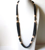 Retro Hematite Pearl Necklace 91420