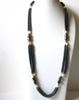 Retro Hematite Pearl Necklace 91420