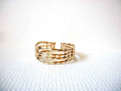Retro Gold Toned Cuff Bracelet 91320