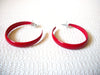Red Big red Hoop Earrings 91320