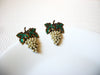 Vintage Bronze Grape Earrings 91320